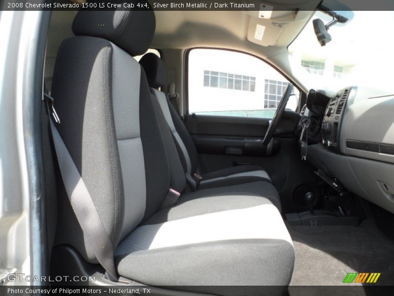 Silver Birch Metallic / Dark Titanium 2008 Chevrolet Silverado 1500 LS Crew Cab 4x4