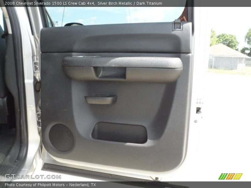 Silver Birch Metallic / Dark Titanium 2008 Chevrolet Silverado 1500 LS Crew Cab 4x4