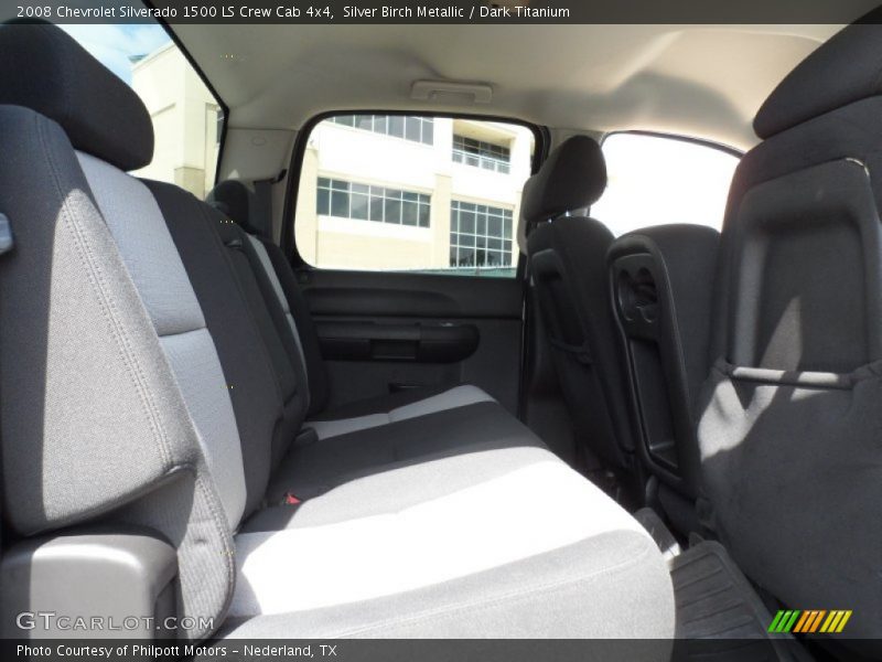Silver Birch Metallic / Dark Titanium 2008 Chevrolet Silverado 1500 LS Crew Cab 4x4