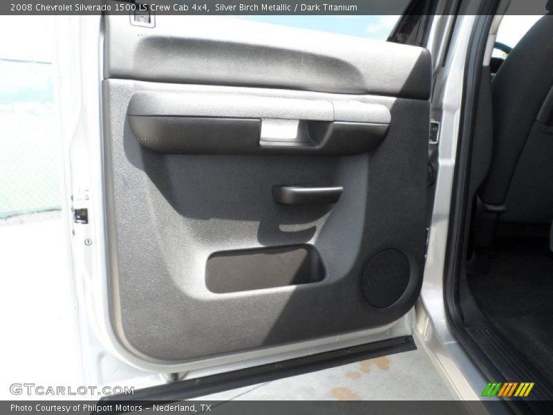 Silver Birch Metallic / Dark Titanium 2008 Chevrolet Silverado 1500 LS Crew Cab 4x4