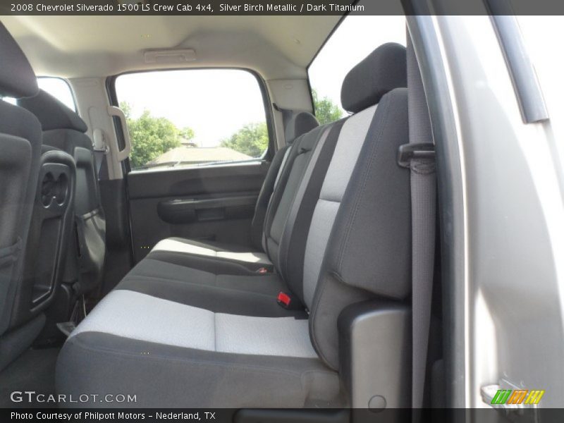 Silver Birch Metallic / Dark Titanium 2008 Chevrolet Silverado 1500 LS Crew Cab 4x4