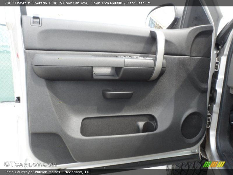 Silver Birch Metallic / Dark Titanium 2008 Chevrolet Silverado 1500 LS Crew Cab 4x4