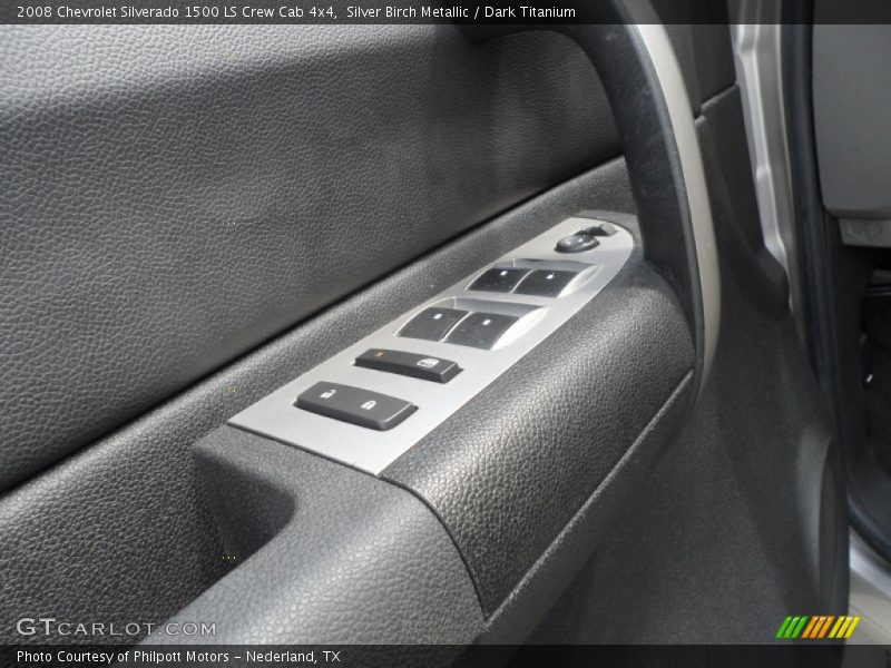Silver Birch Metallic / Dark Titanium 2008 Chevrolet Silverado 1500 LS Crew Cab 4x4