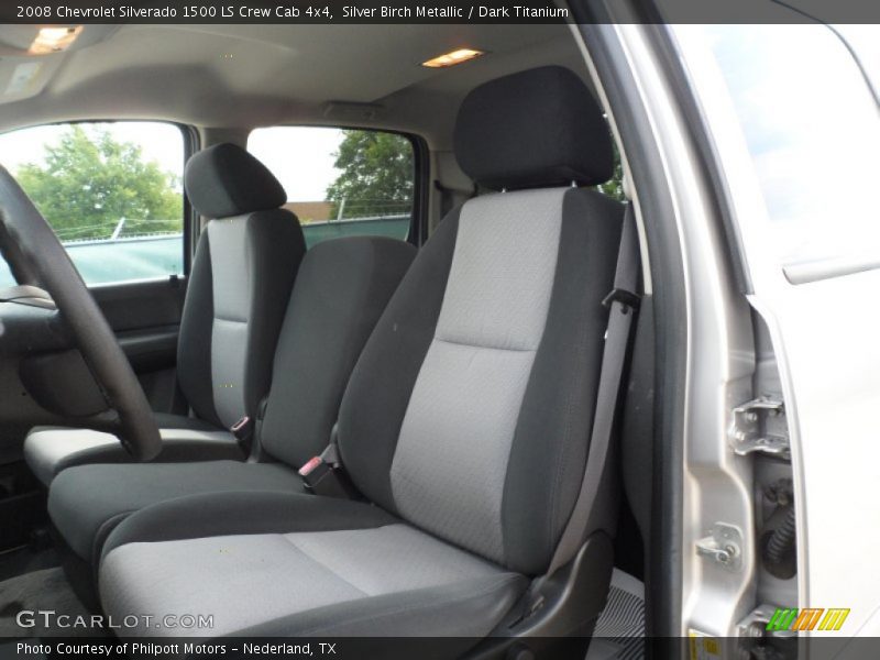 Silver Birch Metallic / Dark Titanium 2008 Chevrolet Silverado 1500 LS Crew Cab 4x4
