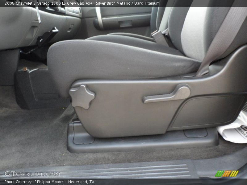 Silver Birch Metallic / Dark Titanium 2008 Chevrolet Silverado 1500 LS Crew Cab 4x4