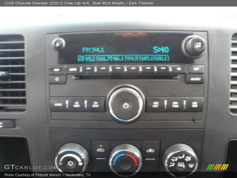 Silver Birch Metallic / Dark Titanium 2008 Chevrolet Silverado 1500 LS Crew Cab 4x4