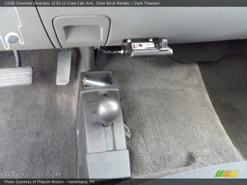 Silver Birch Metallic / Dark Titanium 2008 Chevrolet Silverado 1500 LS Crew Cab 4x4