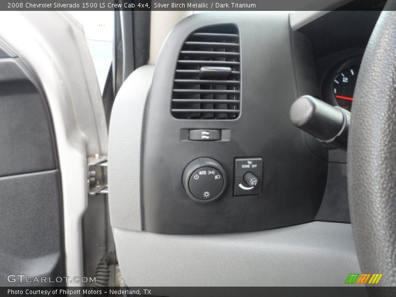 Silver Birch Metallic / Dark Titanium 2008 Chevrolet Silverado 1500 LS Crew Cab 4x4
