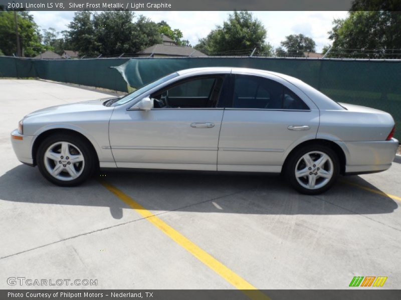 Silver Frost Metallic / Light Graphite 2001 Lincoln LS V8