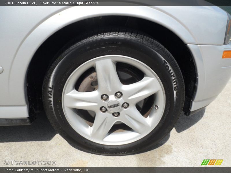 Silver Frost Metallic / Light Graphite 2001 Lincoln LS V8