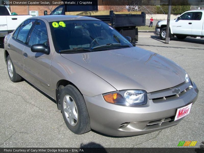 Sandrift Metallic / Graphite 2004 Chevrolet Cavalier Sedan