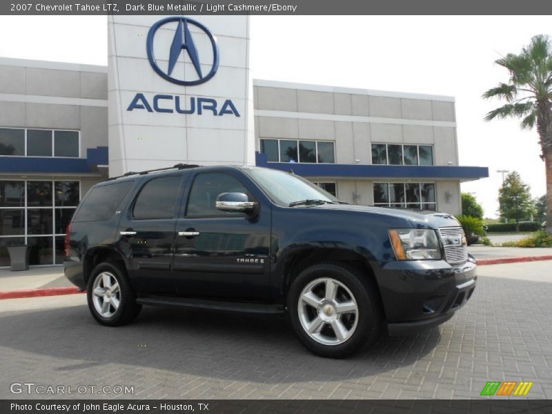 Dark Blue Metallic / Light Cashmere/Ebony 2007 Chevrolet Tahoe LTZ