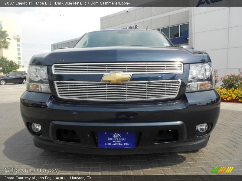 Dark Blue Metallic / Light Cashmere/Ebony 2007 Chevrolet Tahoe LTZ