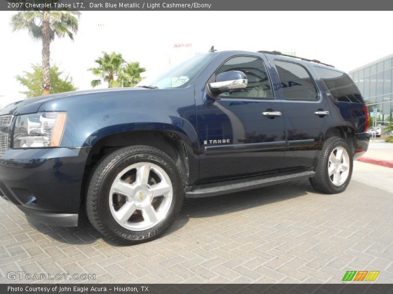 Dark Blue Metallic / Light Cashmere/Ebony 2007 Chevrolet Tahoe LTZ