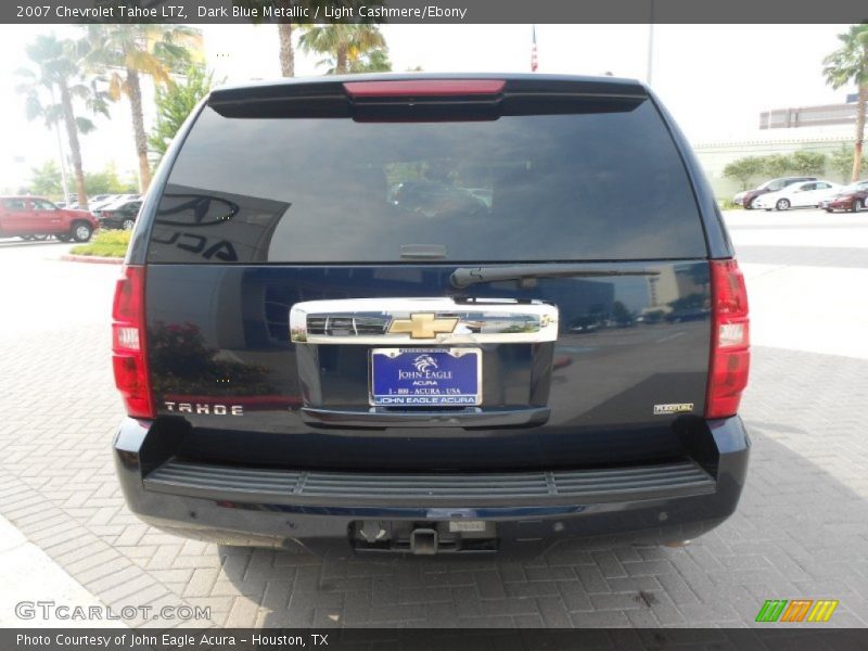Dark Blue Metallic / Light Cashmere/Ebony 2007 Chevrolet Tahoe LTZ