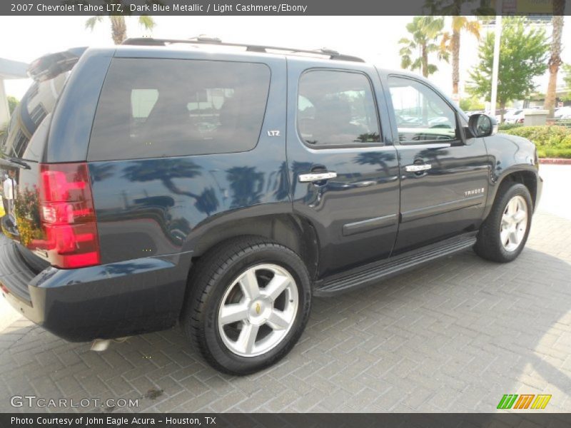 Dark Blue Metallic / Light Cashmere/Ebony 2007 Chevrolet Tahoe LTZ