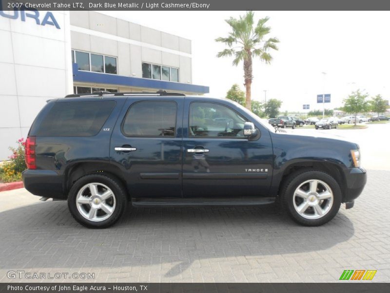 Dark Blue Metallic / Light Cashmere/Ebony 2007 Chevrolet Tahoe LTZ