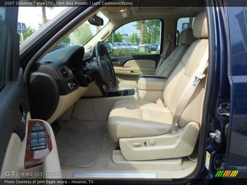 Dark Blue Metallic / Light Cashmere/Ebony 2007 Chevrolet Tahoe LTZ