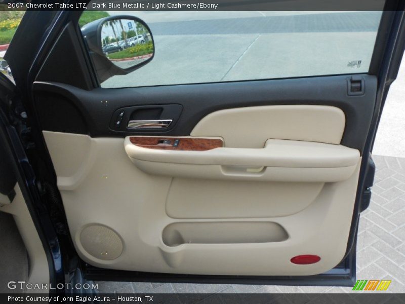 Dark Blue Metallic / Light Cashmere/Ebony 2007 Chevrolet Tahoe LTZ