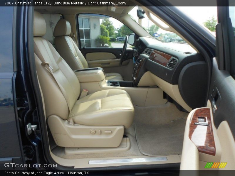 Dark Blue Metallic / Light Cashmere/Ebony 2007 Chevrolet Tahoe LTZ