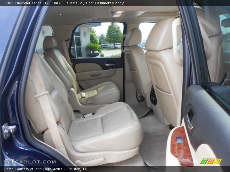 Dark Blue Metallic / Light Cashmere/Ebony 2007 Chevrolet Tahoe LTZ