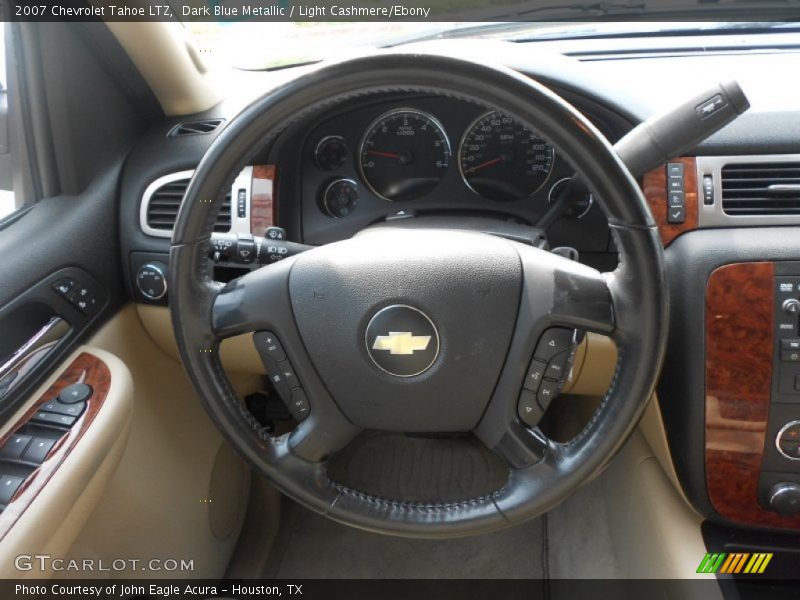 Dark Blue Metallic / Light Cashmere/Ebony 2007 Chevrolet Tahoe LTZ