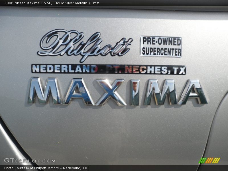 Liquid Silver Metallic / Frost 2006 Nissan Maxima 3.5 SE