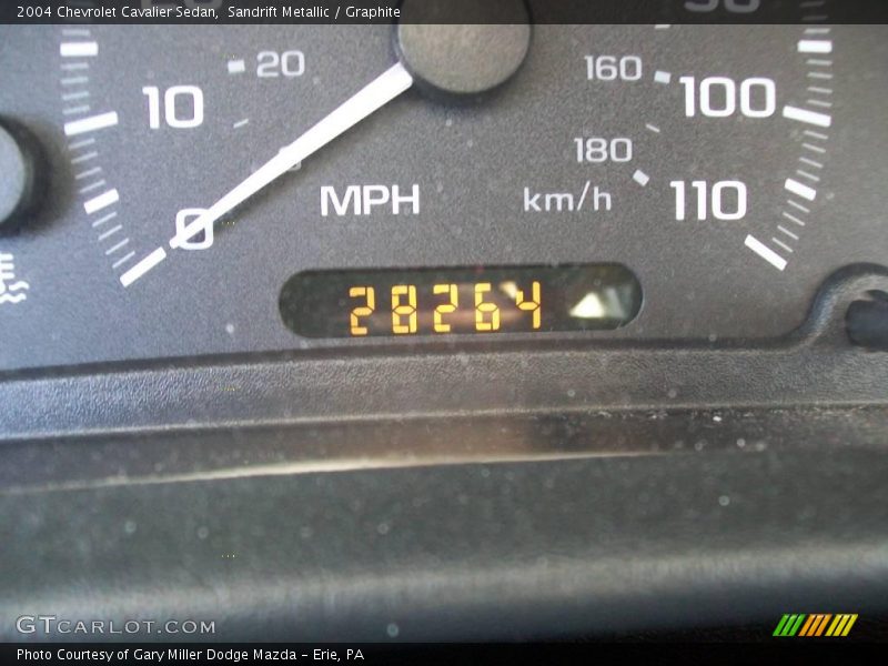 Sandrift Metallic / Graphite 2004 Chevrolet Cavalier Sedan