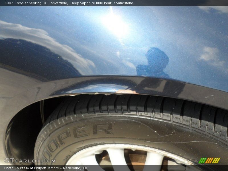 Deep Sapphire Blue Pearl / Sandstone 2002 Chrysler Sebring LXi Convertible