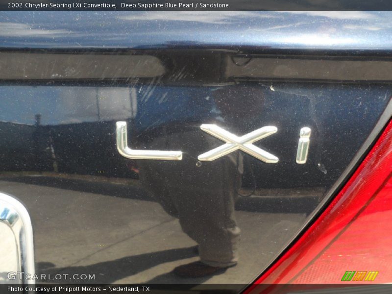 Deep Sapphire Blue Pearl / Sandstone 2002 Chrysler Sebring LXi Convertible