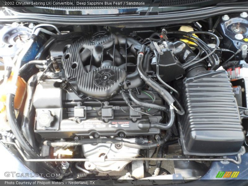 Deep Sapphire Blue Pearl / Sandstone 2002 Chrysler Sebring LXi Convertible