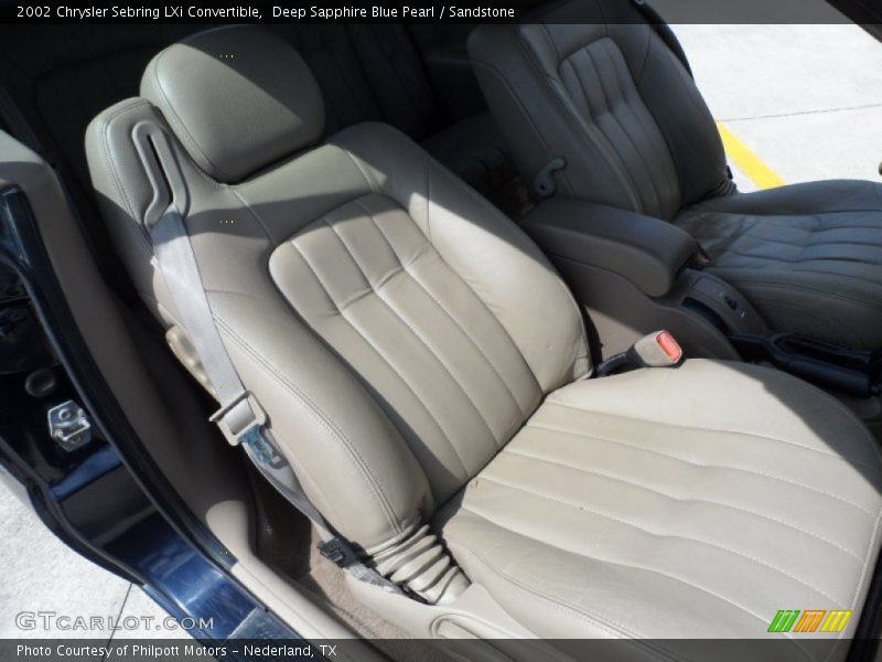 Deep Sapphire Blue Pearl / Sandstone 2002 Chrysler Sebring LXi Convertible