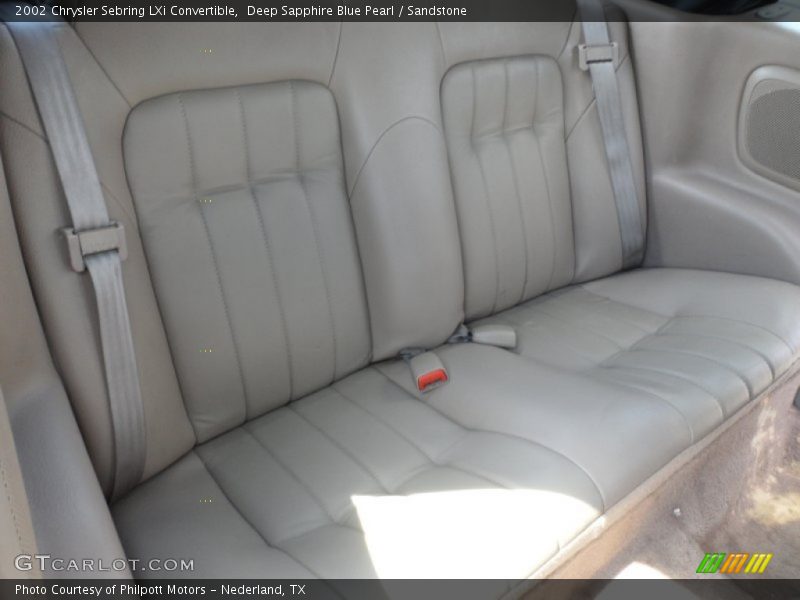 Deep Sapphire Blue Pearl / Sandstone 2002 Chrysler Sebring LXi Convertible