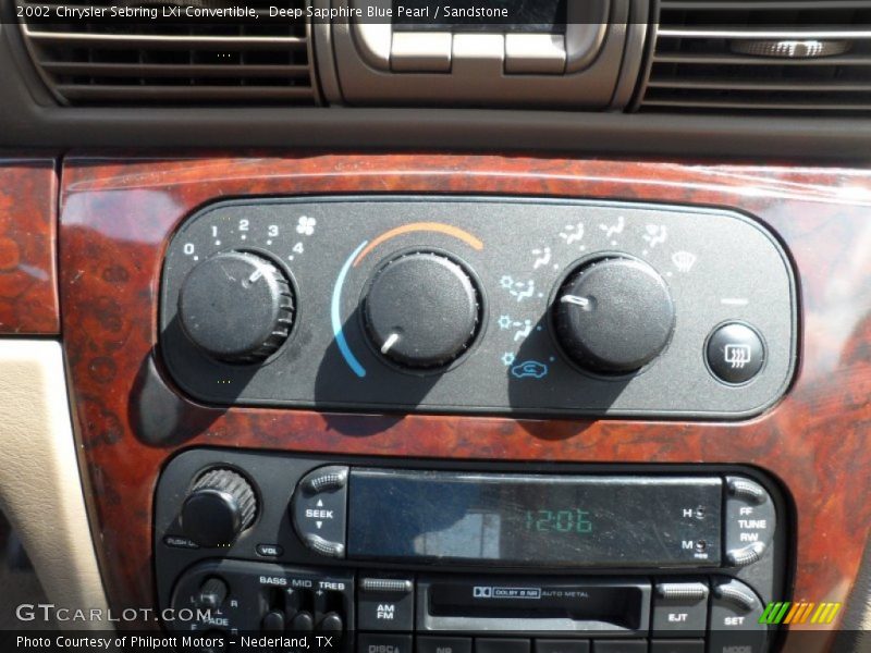 Deep Sapphire Blue Pearl / Sandstone 2002 Chrysler Sebring LXi Convertible