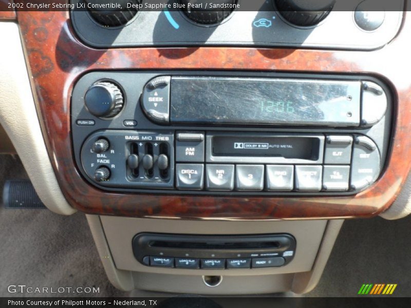 Deep Sapphire Blue Pearl / Sandstone 2002 Chrysler Sebring LXi Convertible
