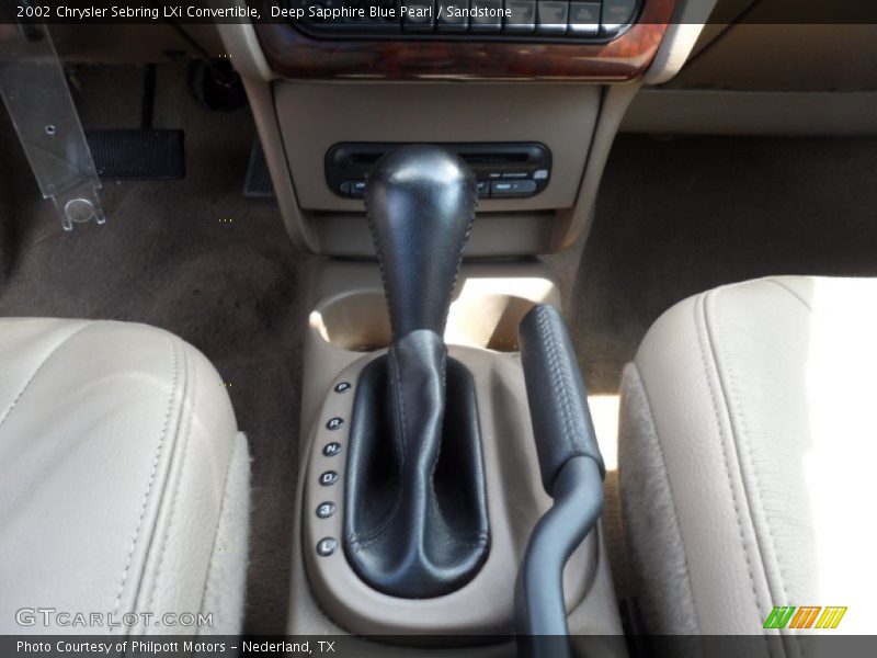 Deep Sapphire Blue Pearl / Sandstone 2002 Chrysler Sebring LXi Convertible