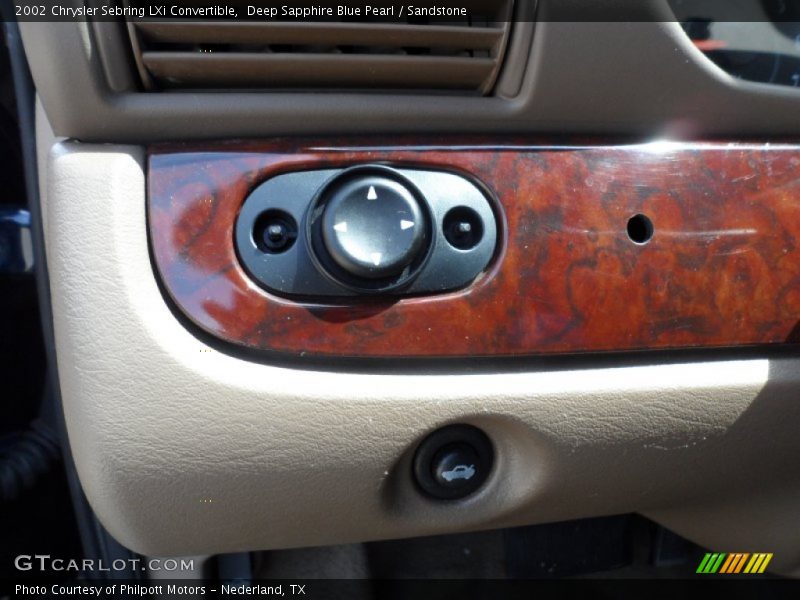 Deep Sapphire Blue Pearl / Sandstone 2002 Chrysler Sebring LXi Convertible