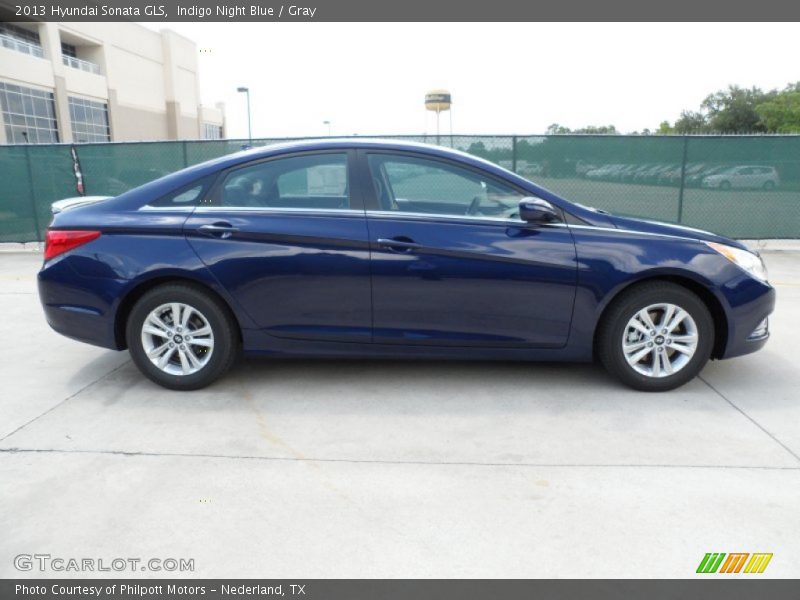 Indigo Night Blue / Gray 2013 Hyundai Sonata GLS