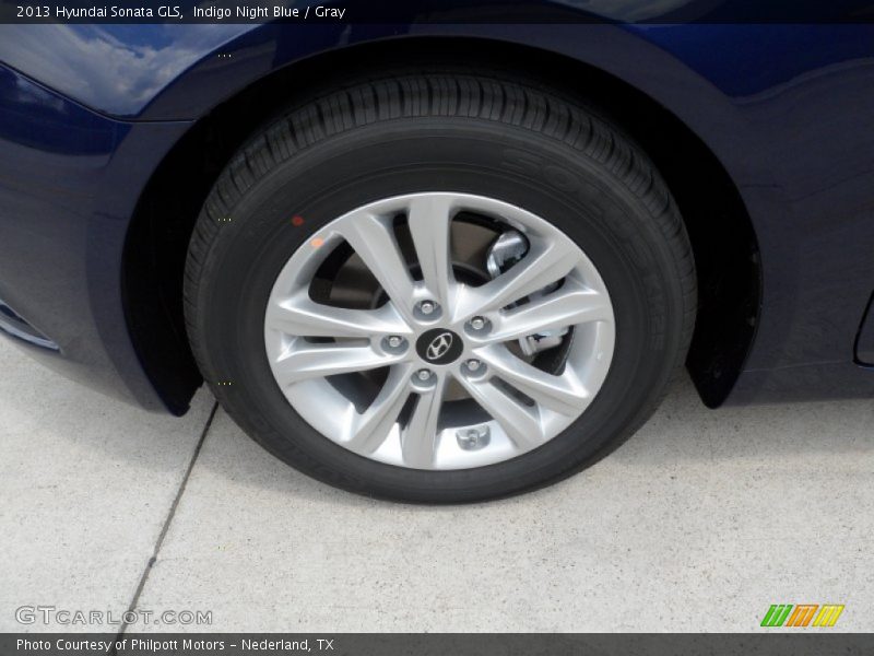 Indigo Night Blue / Gray 2013 Hyundai Sonata GLS