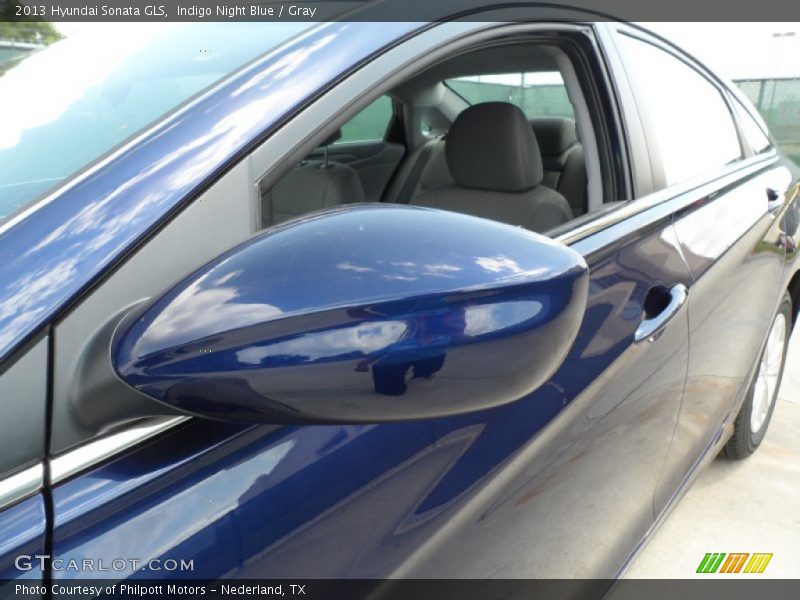 Indigo Night Blue / Gray 2013 Hyundai Sonata GLS