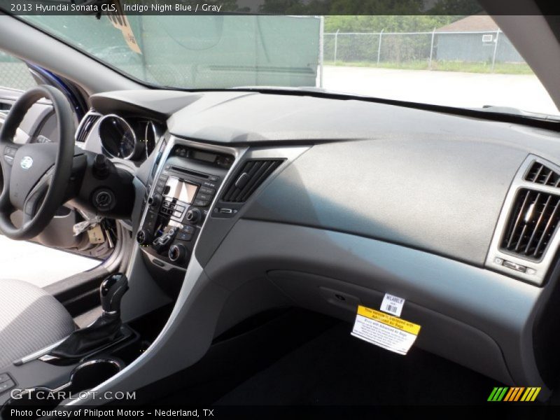Indigo Night Blue / Gray 2013 Hyundai Sonata GLS