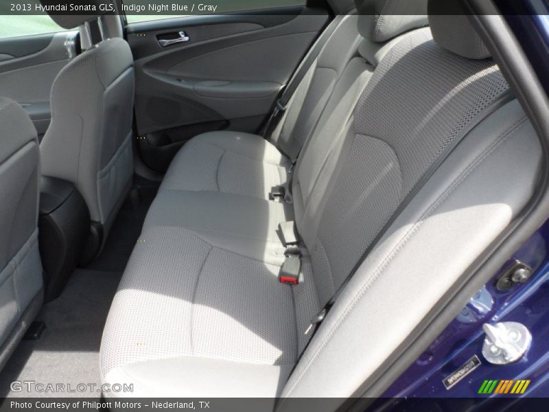 Indigo Night Blue / Gray 2013 Hyundai Sonata GLS