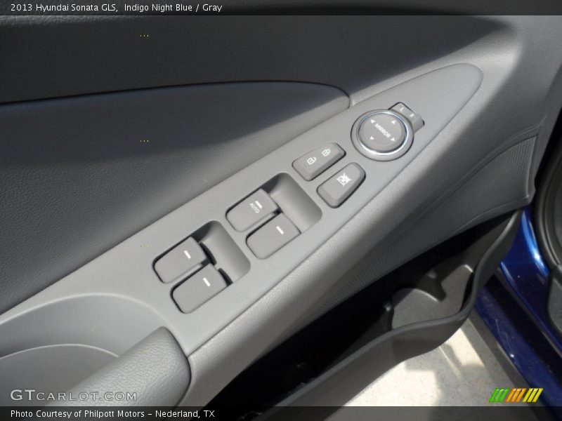 Indigo Night Blue / Gray 2013 Hyundai Sonata GLS