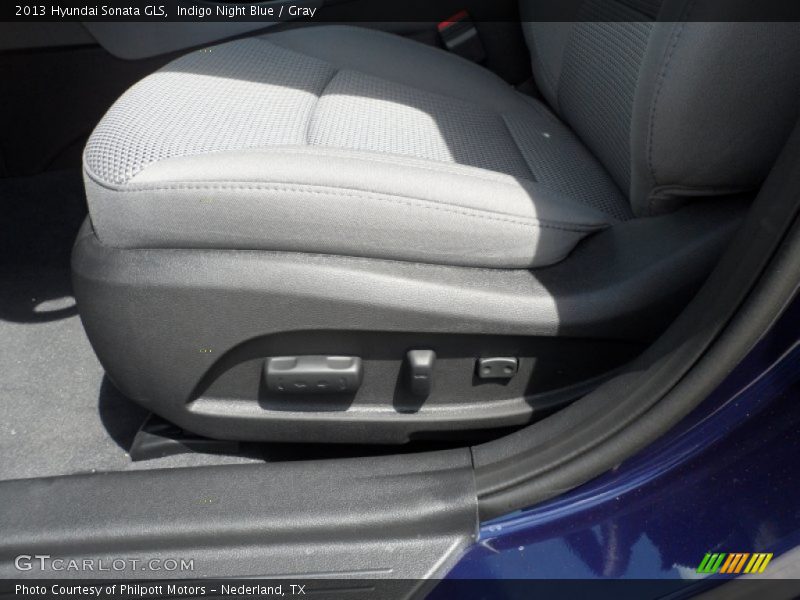 Indigo Night Blue / Gray 2013 Hyundai Sonata GLS
