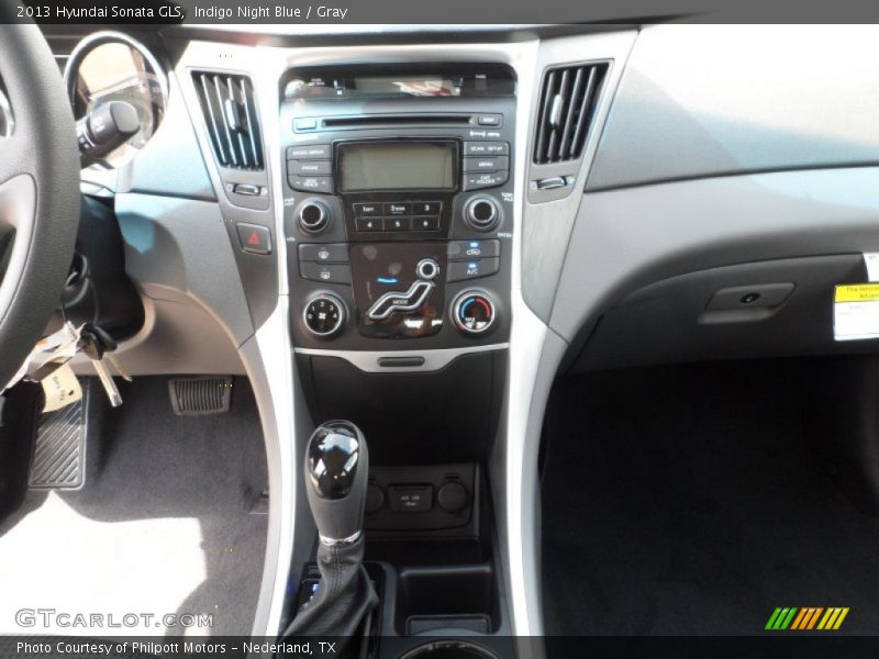 Indigo Night Blue / Gray 2013 Hyundai Sonata GLS