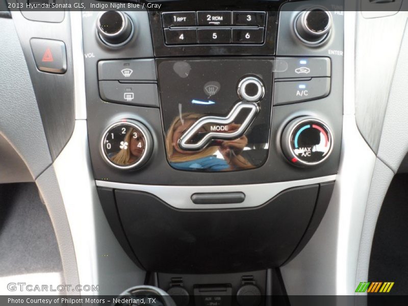 Indigo Night Blue / Gray 2013 Hyundai Sonata GLS