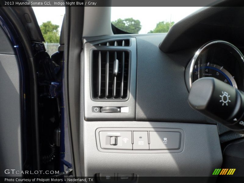 Indigo Night Blue / Gray 2013 Hyundai Sonata GLS
