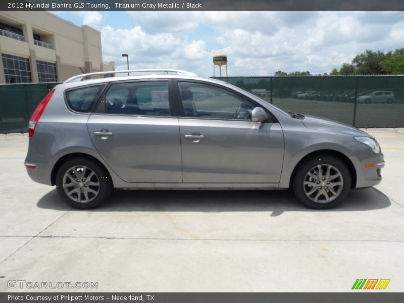 Titanium Gray Metallic / Black 2012 Hyundai Elantra GLS Touring