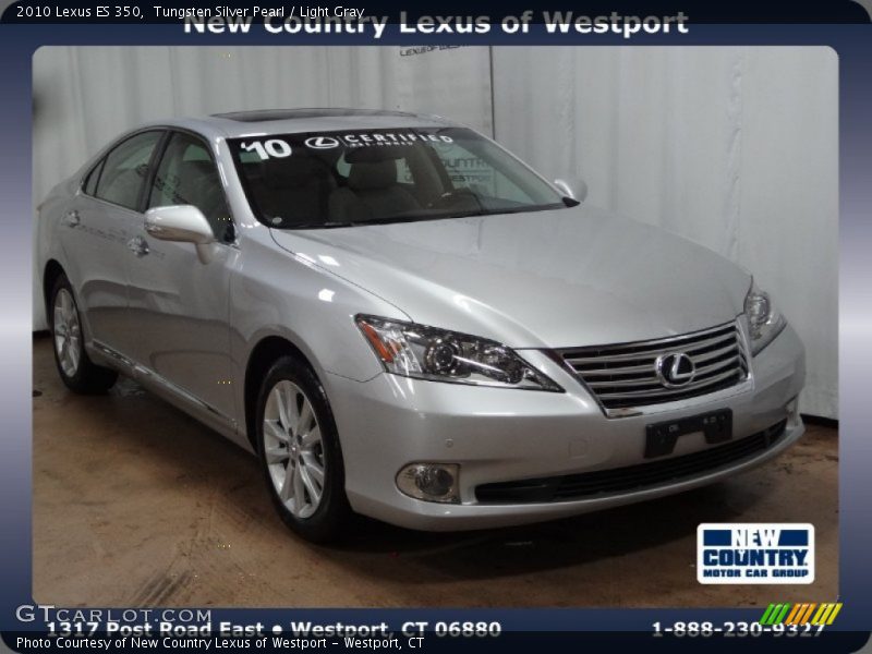 Tungsten Silver Pearl / Light Gray 2010 Lexus ES 350