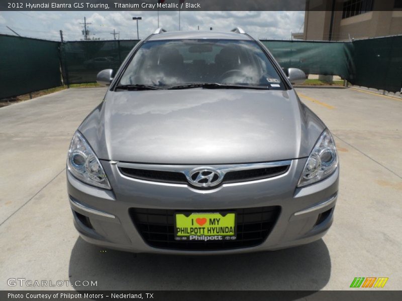 Titanium Gray Metallic / Black 2012 Hyundai Elantra GLS Touring
